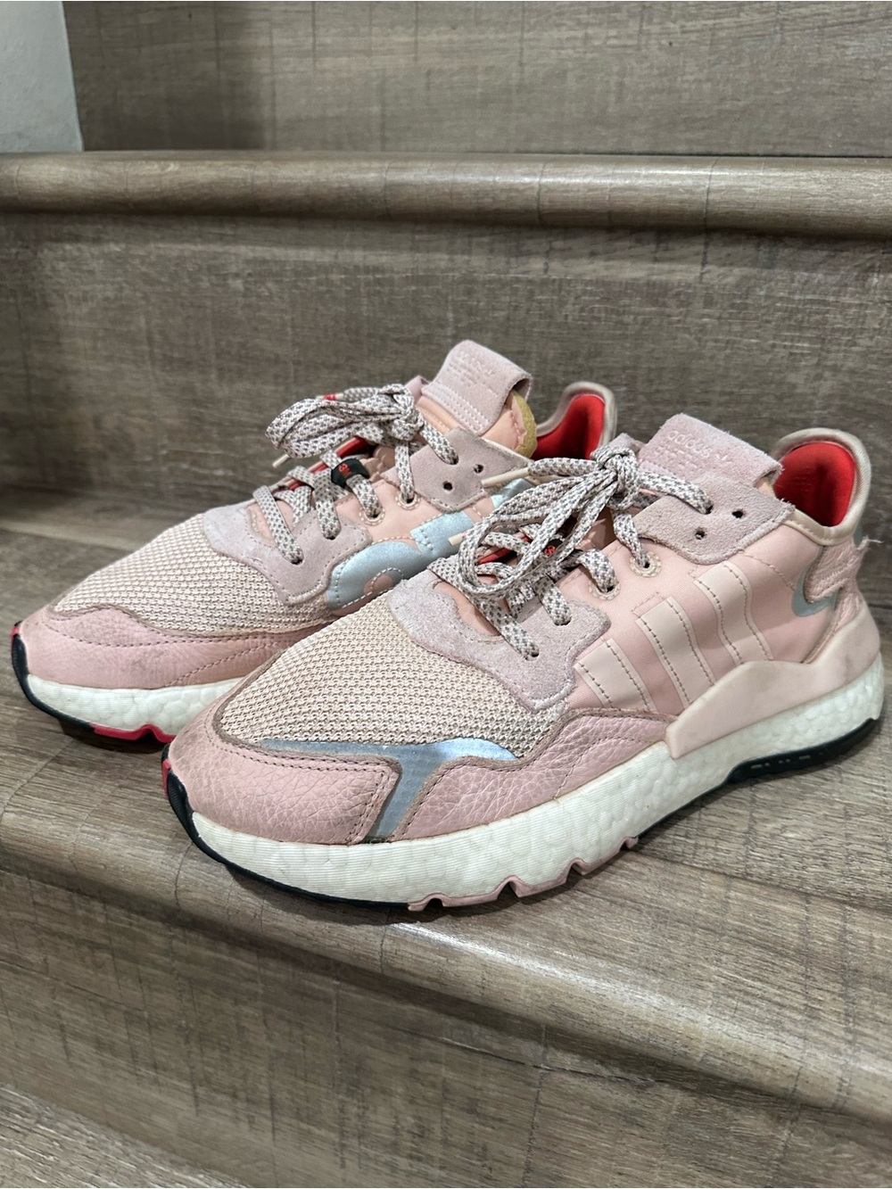 Adidas 3M Nite Joggers Valour Pink Lightweight Running Sneakers